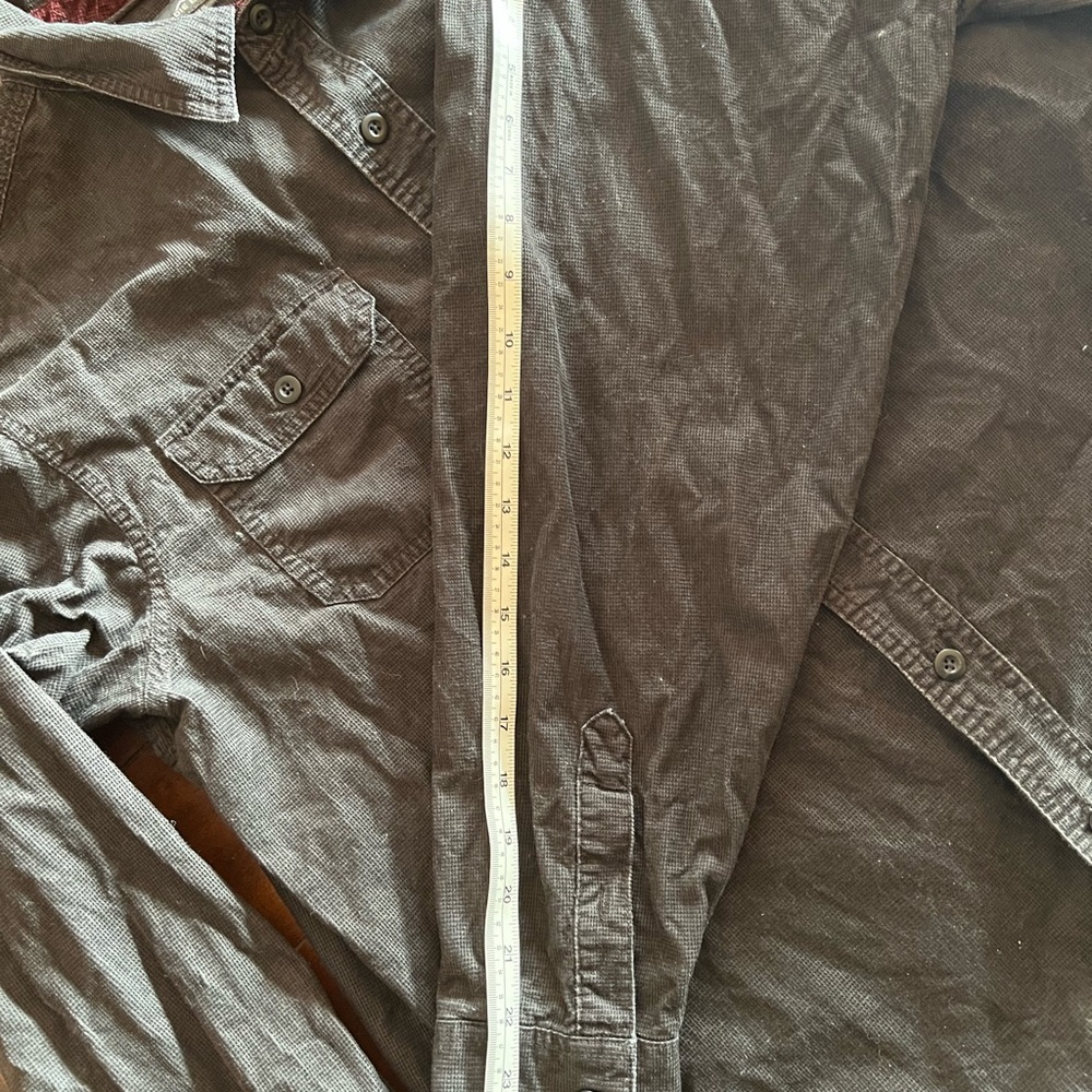 Eddie Bauer Dark Brown Corduroy Shirt - Picture 6 of 6